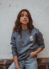 Sweat Bleu Kabino Broderie