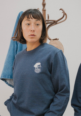 Sweat Bleu Marine Broderie Kabino