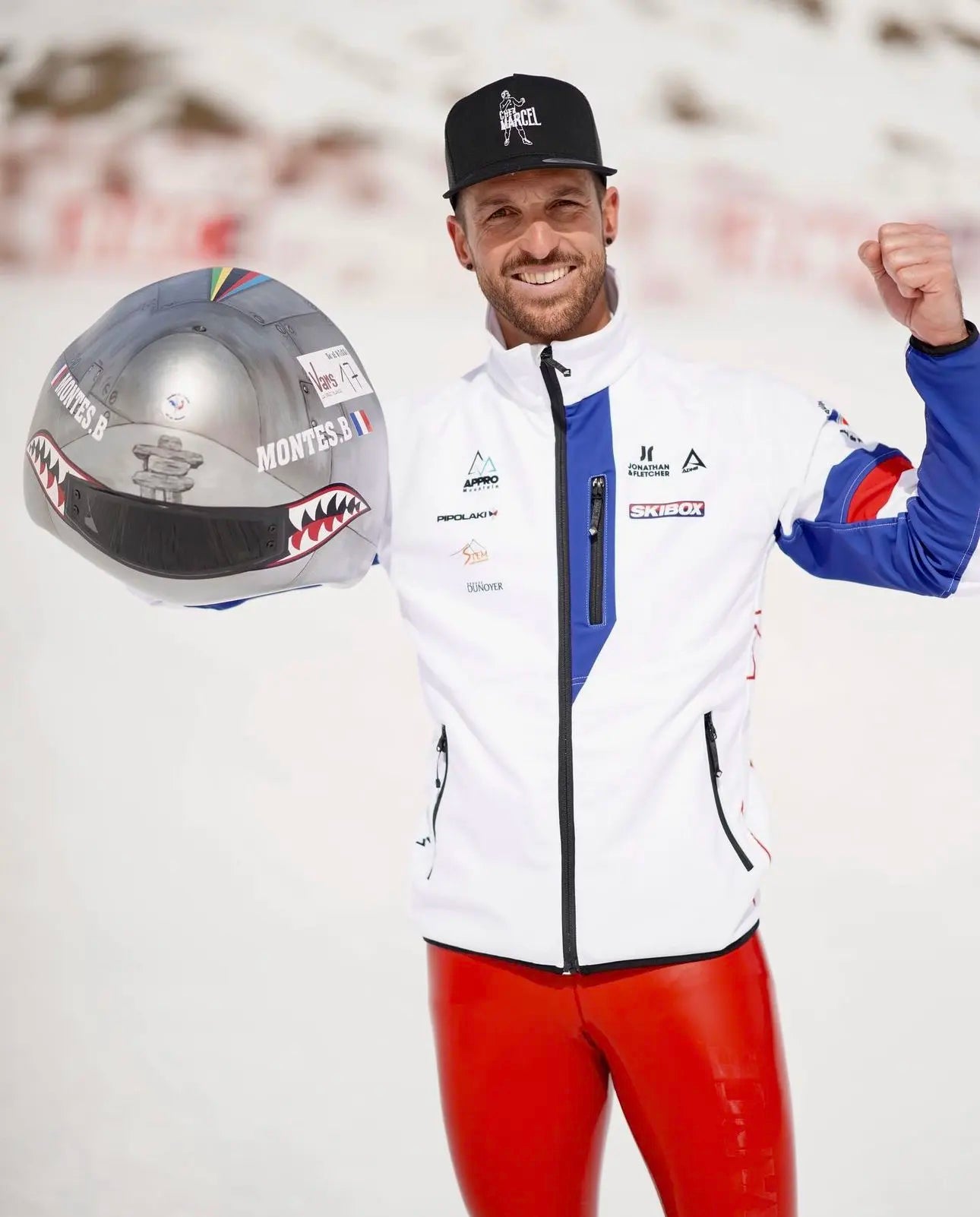 Bastien Montes, skieur de vitesse ambassadeur Katxi Klothingv