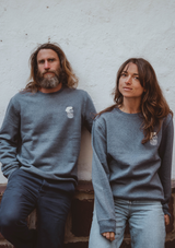 Sweat Bleu Kabino Broderie