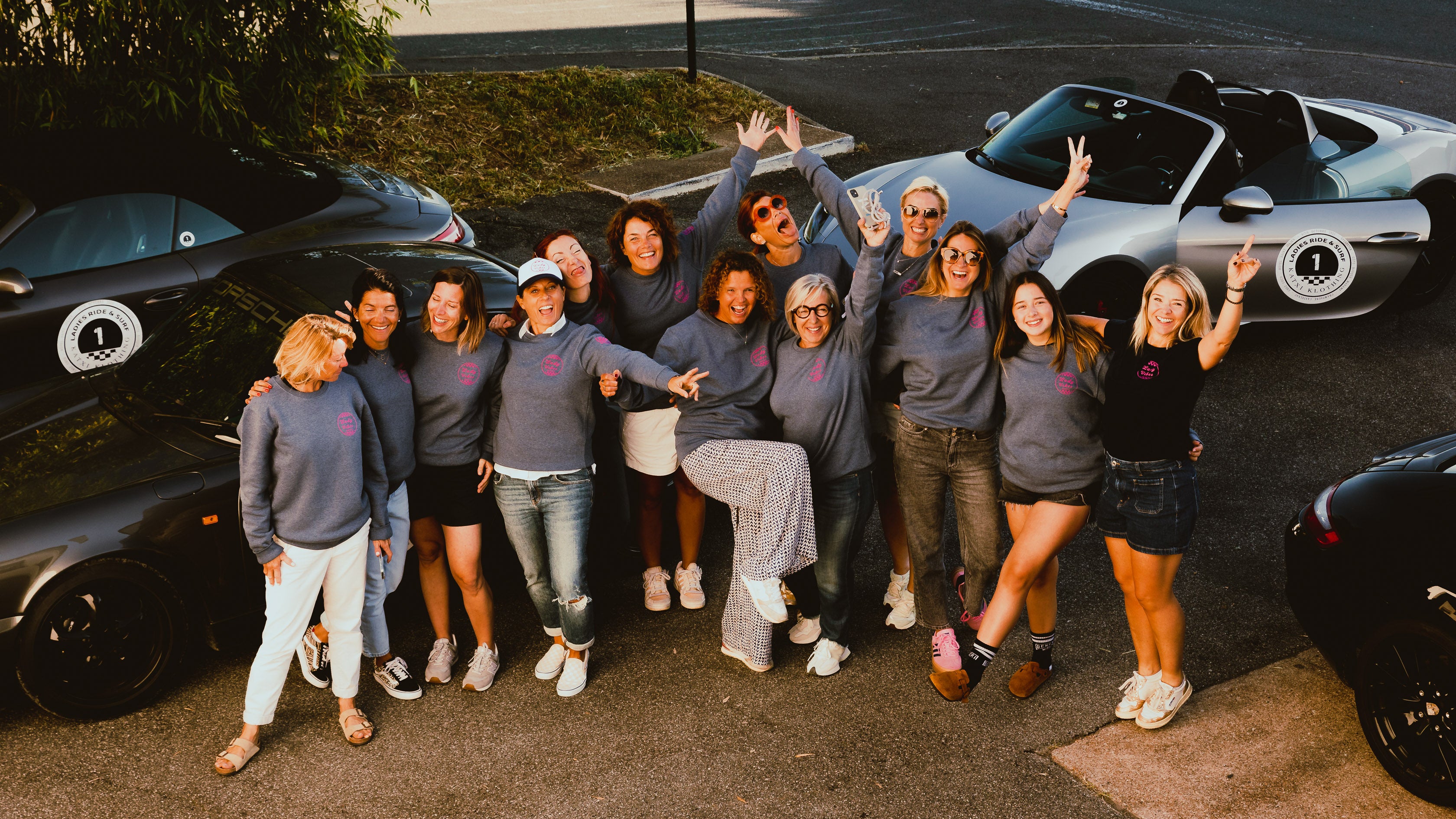 Ladies Ride and surf Biarritz