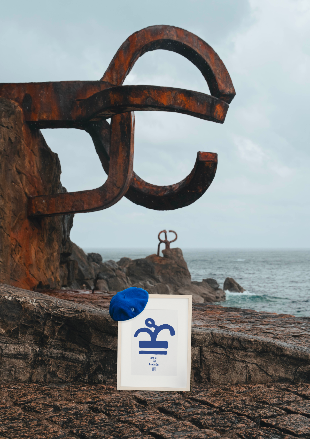 Affiche Katxi in Donosti A3 – affiche sérigraphiée du Pays basque – Katxi Klothing