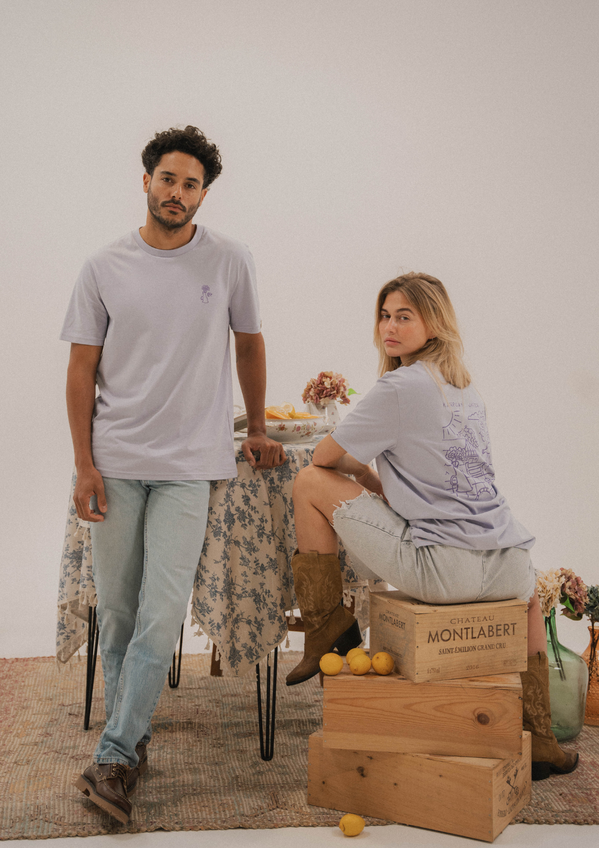 Tee-Shirt Kanpoan Jatea – tee-shirt basque en coton bio – Katxi Klothing – vue 4