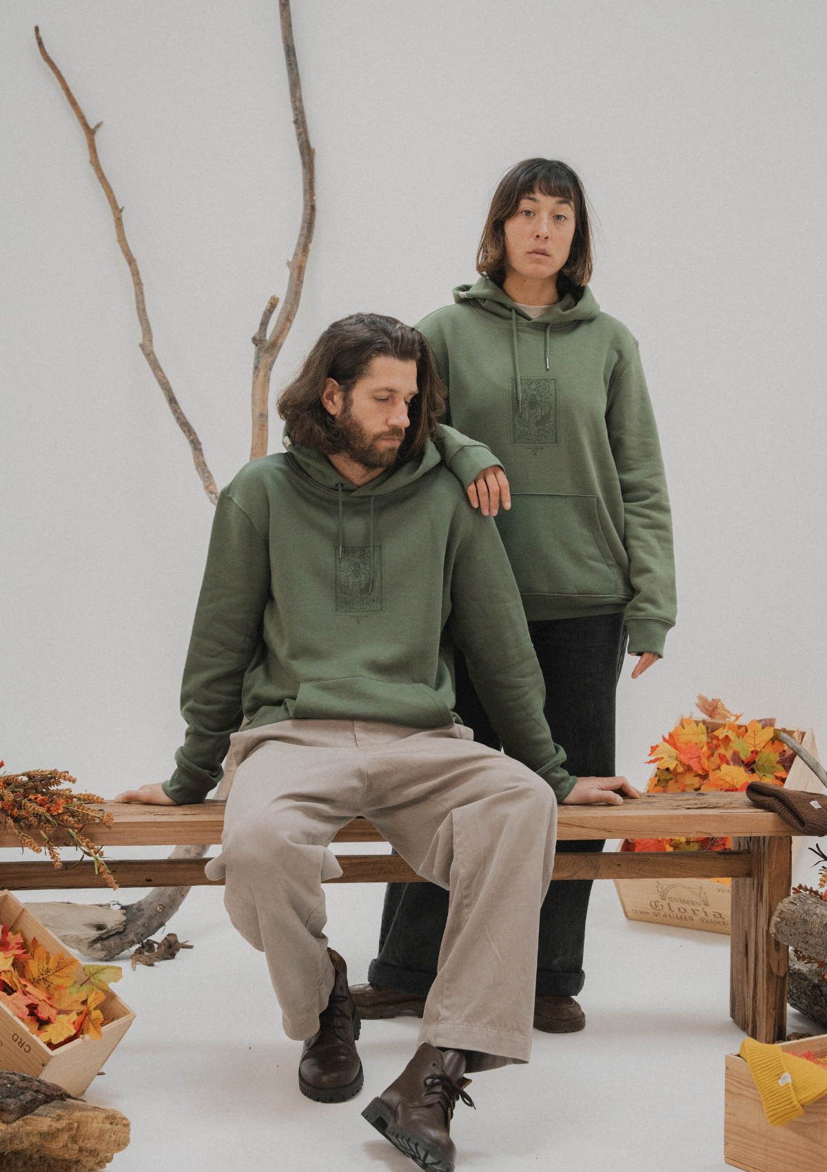 Hoodie Basajaun – hoodie brodé au Pays basque – Katxi Klothing – vue 5