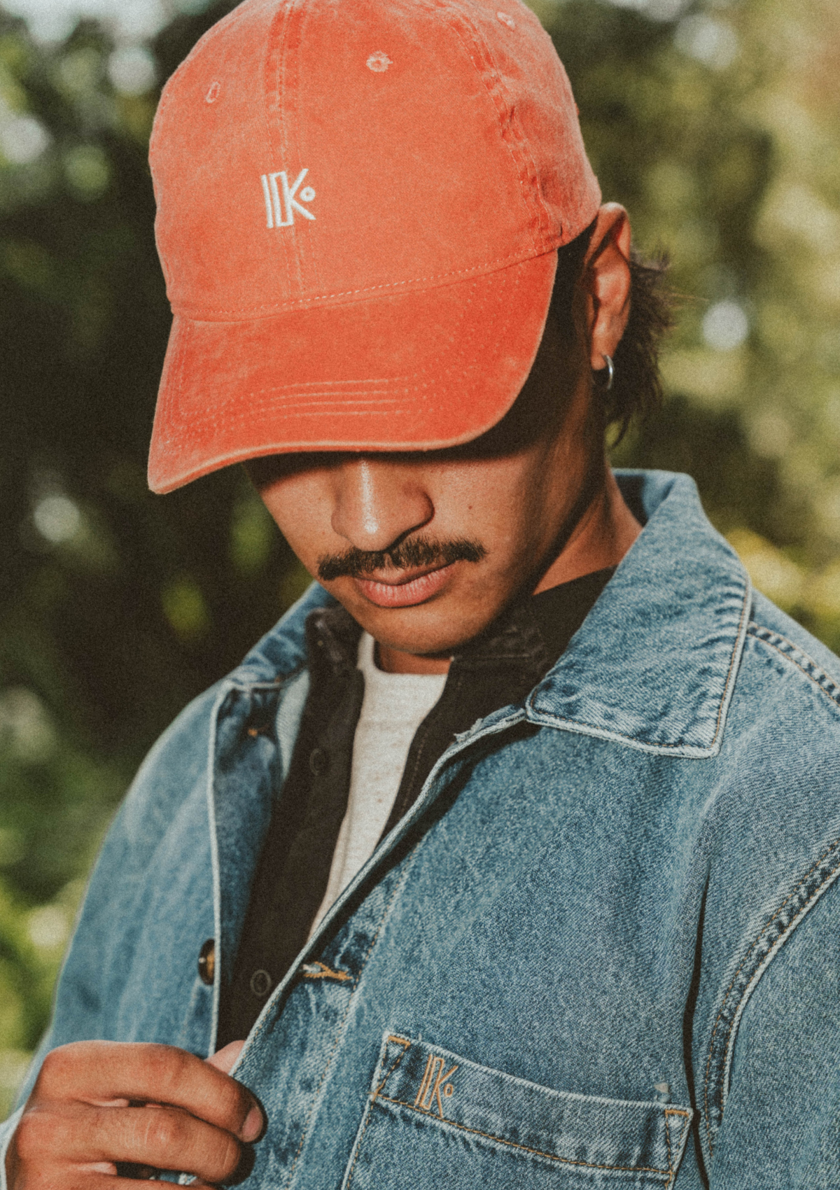 Vintage K. Cap – txapel brodatua, EAEtik – Katxi Klothing – 5. ikuspegia