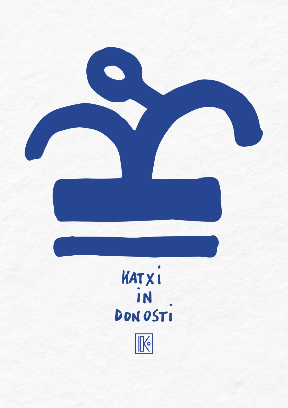 Affiche Katxi in Donosti A3 – affiche sérigraphiée du Pays basque – Katxi Klothing – vue 2