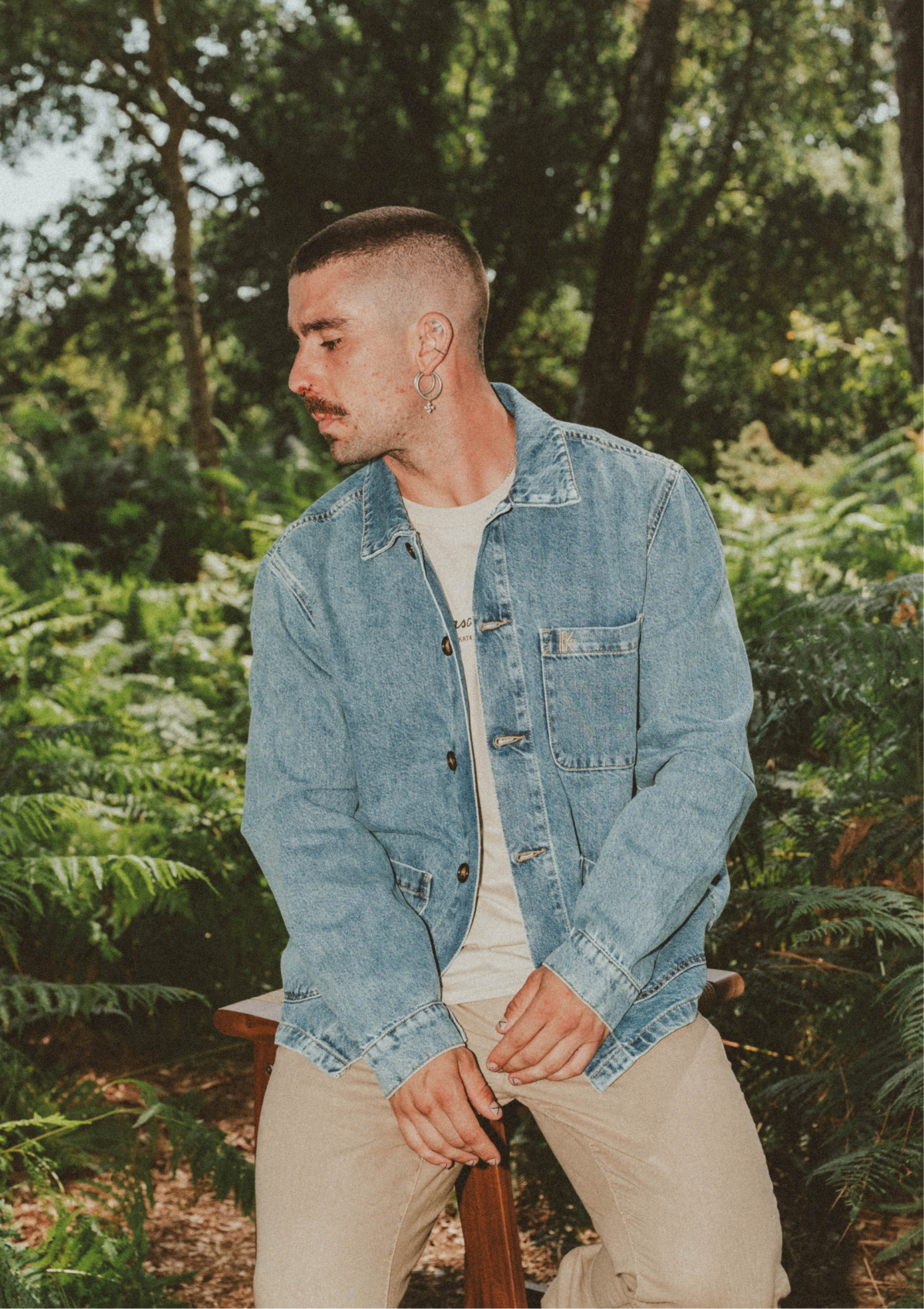 Veste Denim – veste brodée au Pays basque – Katxi Klothing – vue 3