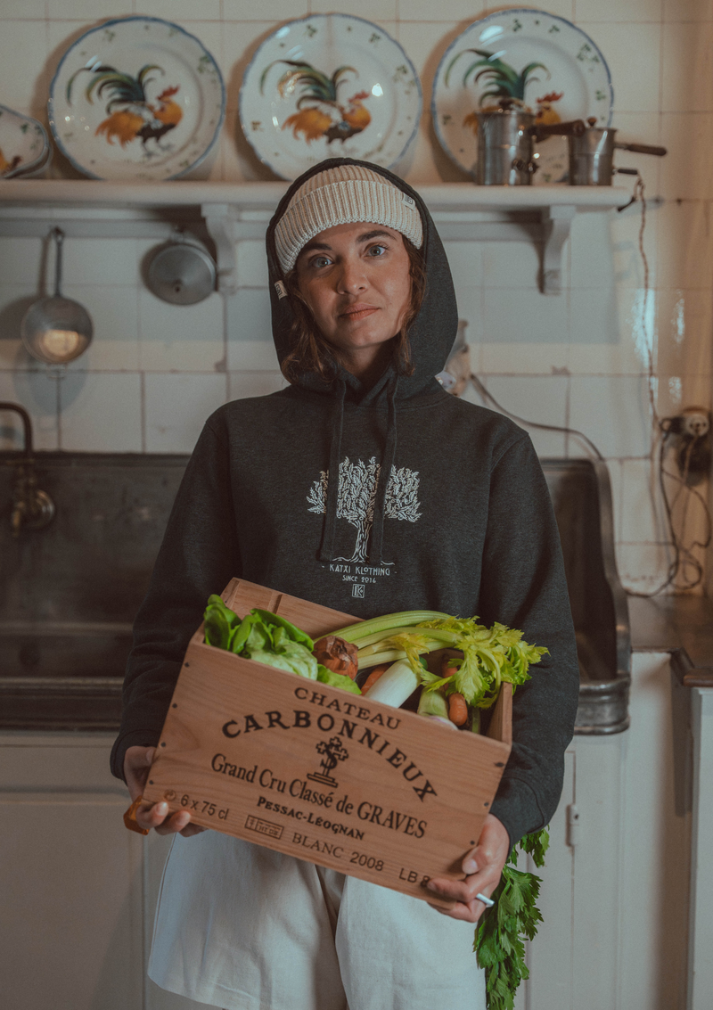 Sudadera con capucha Guernika con brodado