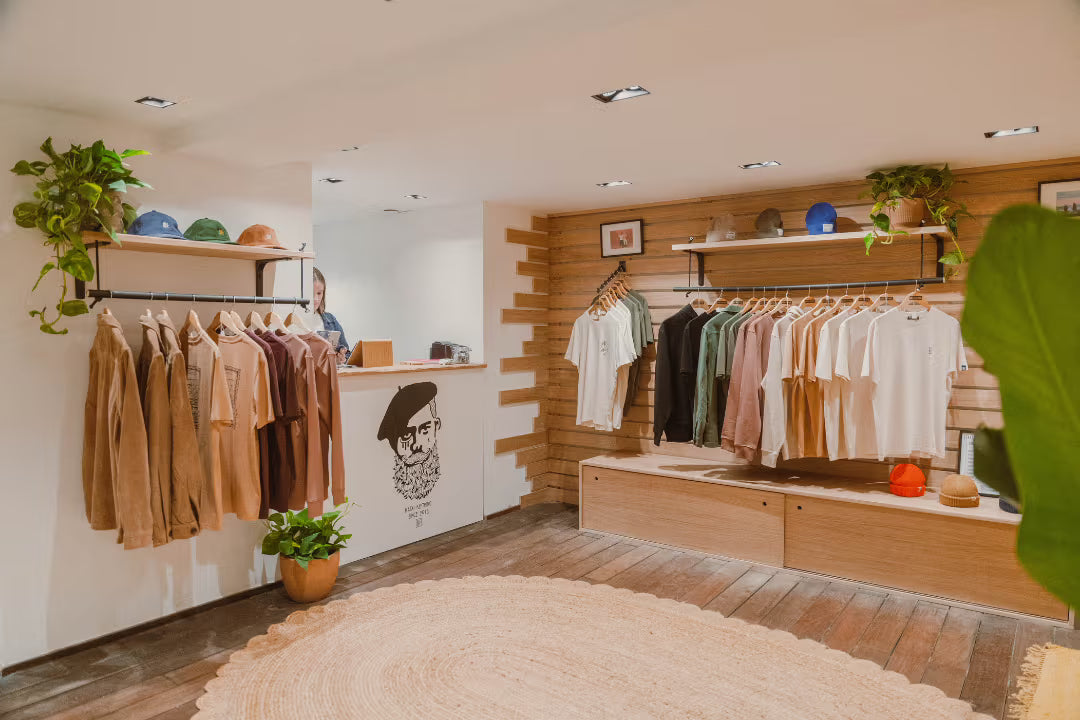 Espace vêtements de la boutique Katxi Klothing à San Sebastián