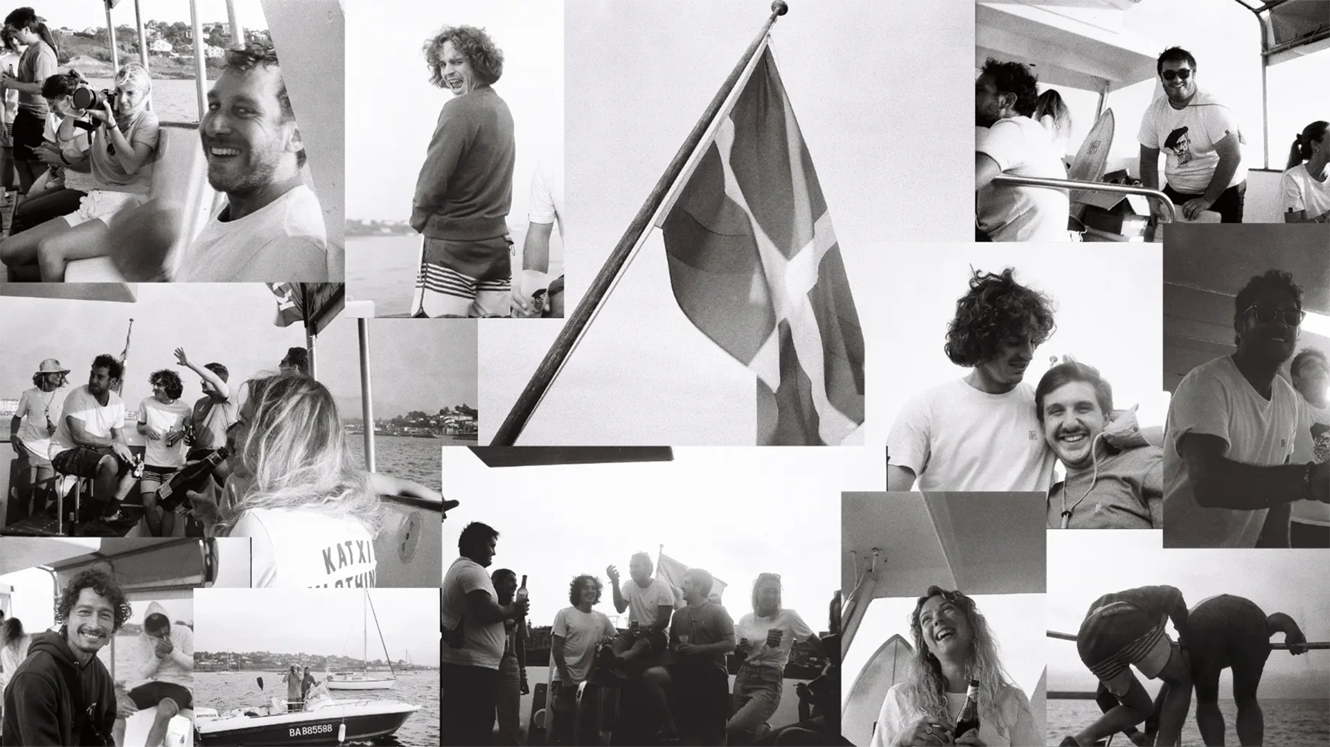 Mosaïque de photos en noir et blanc de la kommunauté Katxi Klothing depuis 2016